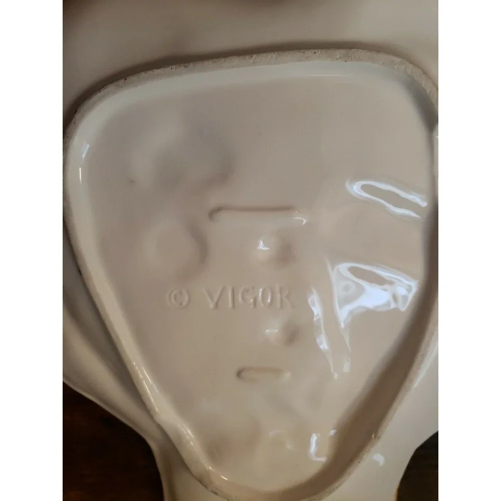 Vigor Ceramic Gingerbread Man Christmas Holiday Cookie Plate Tray 12